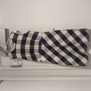 Ann Taylor Blue & White Tweed Dress (size 4)